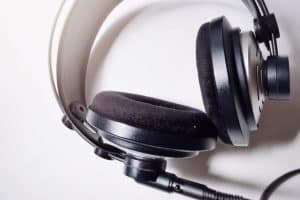 Black headphones